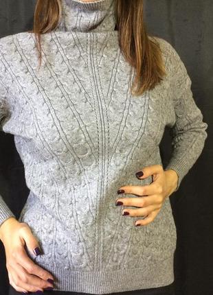 Вовняний светр з косами 5
