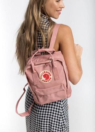 Рюкзак fjallraven kanken mini 7 l купить фьялравен канкен мини розовый