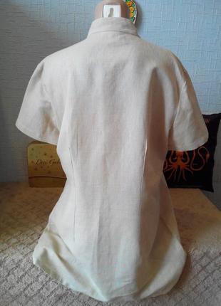 Удлиненная блуза туника лен коттон.5 фото