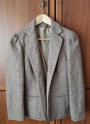 Вінтажний жіночий шерстяний піджак/винтажный женский шерстяной пиджак