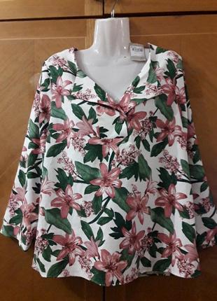 Нова брендова стильна нарядна блузка в кольорах р. 14 від tu