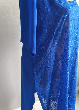 Туника, платье-туника с вышивкой, большой размер5 фото