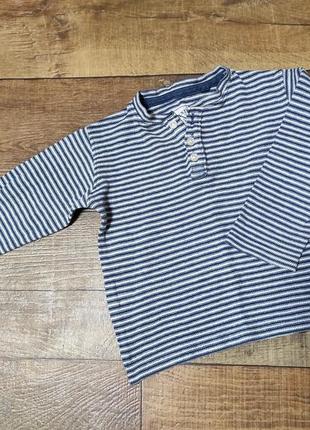 Кофта свитер пуловер мальчика 2-3-4г 92-98-104см тельняшка полосатая в полоску next