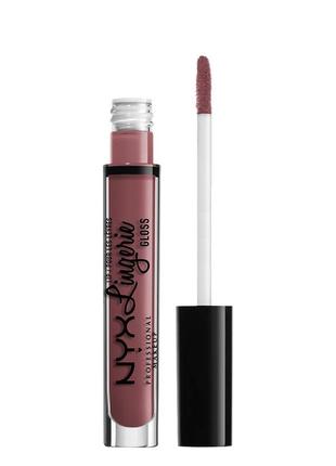 Nyx professional makeup lip lingerie gloss, mauve pink1 фото