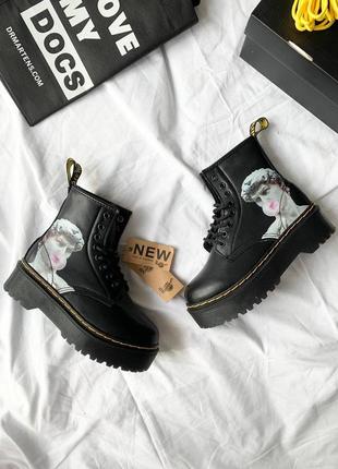 Кросівки dr. martens jadon david michelangelo fur  кроссовки