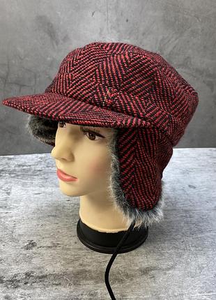 Шапка теплая ignite, бордовая