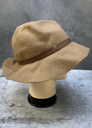 Шляпа фетровая, коричневая, black out1 фото