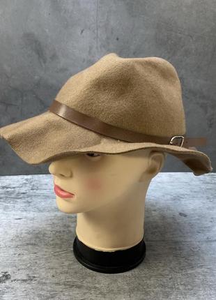 Шляпа фетровая, коричневая, black out2 фото