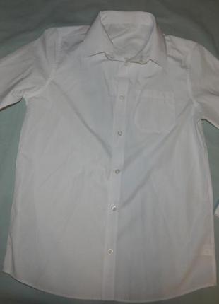 Рубашка белая модная новая на 13-14 лет