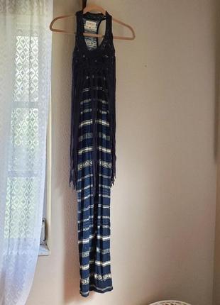 Длинное платье ralph lauren  стиль "бохо" 100% коттон в 2-х размерах s m3 фото