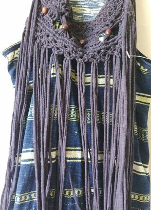 Длинное платье ralph lauren  стиль "бохо" 100% коттон в 2-х размерах s m2 фото