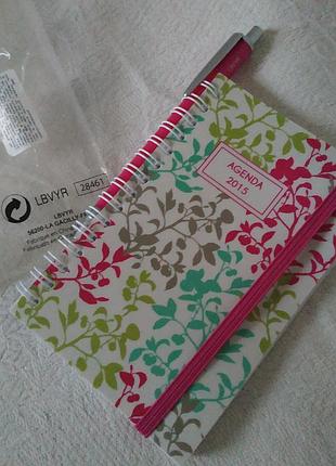 Набор🗒️📒🖊️ yves rocher🌺ежедневник🌺🌿 и ручка🌺🌿🖊️📒