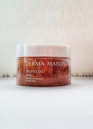 Гоммаж для обличчя з трюфельною сіллю medi-peel derma maison truffle salt scrub