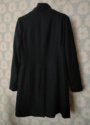 Женское чёрное пальто next outwear демисезон весна осень3 фото