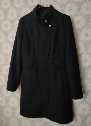 Женское чёрное пальто next outwear демисезон весна осень