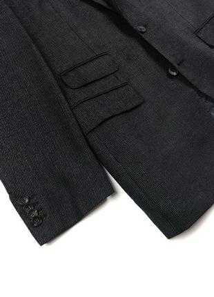 Selection hugo boss шерсть шелк  48 пиджак блейзер жакет черно-серый5 фото