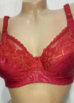 Milavitsa бюстгальтер червоний ліфчик з мереживом 70g