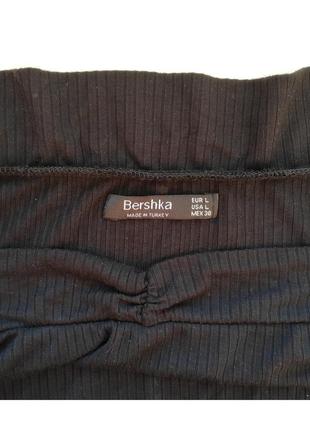 Боді в рубчик ✨ bershka ✨ чорний6 фото