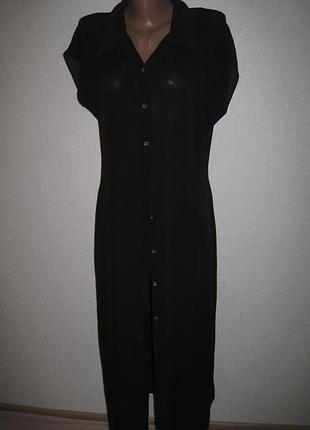 Длинная черная накидка miss selfridge из тонкого полиэстера размер10-12,