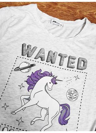 Красива футболка з єдинорогом ✨fb sister ✨ wanted unicorn3 фото