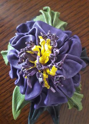 Шкіряна заколка