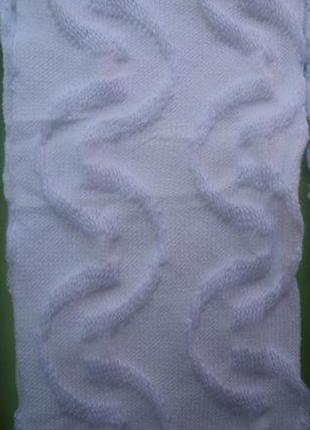 Колготы белые с ажуром, бамбук + хлопок, на рост 116