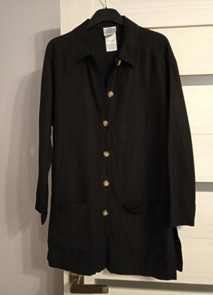 Льняной пиджак удлинённая блуза laura ashley