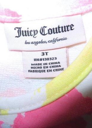 Костюм juicy couture туника и лосины на девочку 2 и 3 года хлопок6 фото