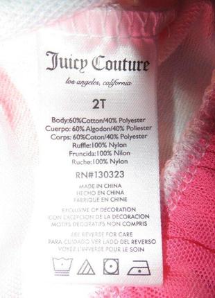 Костюм juicy couture туника и лосины на девочку 2 и 3 года хлопок9 фото