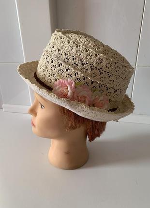Шляпа романтичная кружевная хлопок