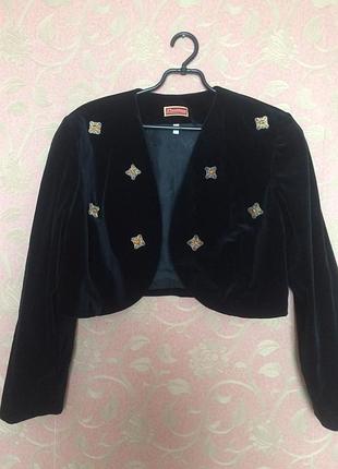 Накидка фирменная , пиджак велюровый