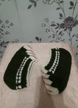 Нові шкарпетки-капці ручної роботи