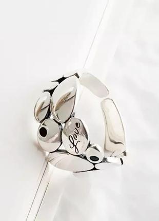 Посеребренное кольцо минимализм love колечко широкое покрытие серебро 925 срібне кільце4 фото