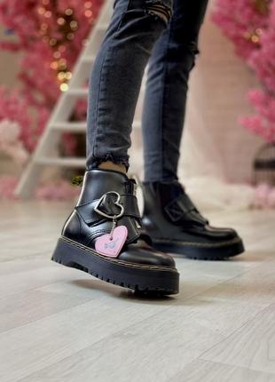 ❤️🌺❤️dr.martens black❤️🌺❤️жіночі ботинки мартінси весна-осінь жіночі чорні