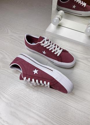 Кроссовки, кожаные кеды converse Ballet one star pro2 фото
