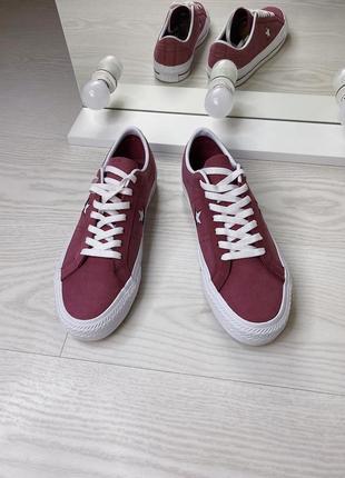Кроссовки, кожаные кеды converse Ballet one star pro3 фото