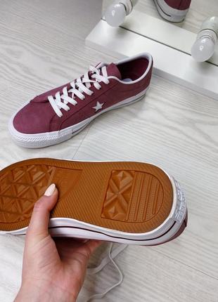 Кроссовки, кожаные кеды converse Ballet one star pro10 фото