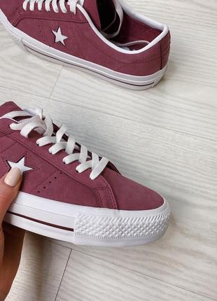 Кросівки шкіряні кеди converse one star pro6 фото