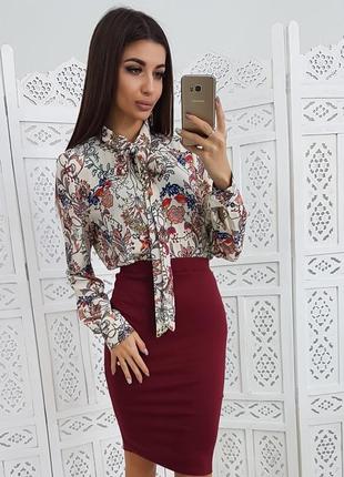 Модна сорочка квітковий принт. красива стильна сорочка.