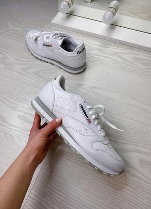 Шкіряні кросівки reebok cl, оригінал