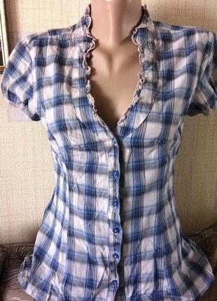 Легкая клетчатая рубашка tally weijl