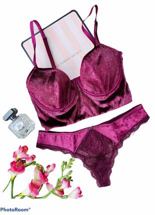 Гламурный бархатный бюстье бюст бра топ лиф виктория сикрет