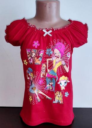 Футболка для дівчинки вінкс 104,110,110,122-128