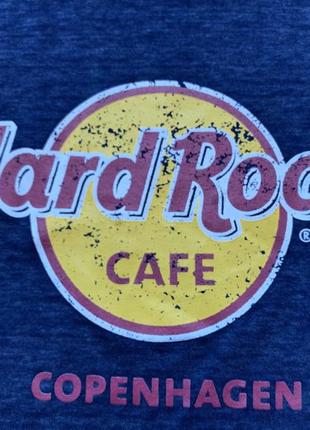 Футболка хлопковая с принтом надписью hard rock cafe6 фото