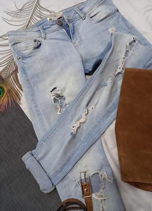 ‼️sale‼️👖 джинсы terranova с заводскими рваностями 👖1 фото