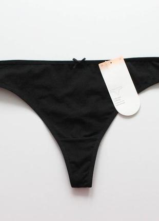 Черные, коттоновые трусики the lingerie c&amp;a