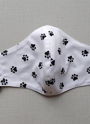 Женская белая маска с лапками для медиков, хирурга, ветеринара