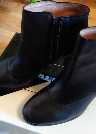 Фірмові нові демісезонні черевички чобітки alba шкіра8 фото