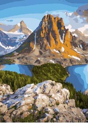 Картина по номерам озеро в горах рейн