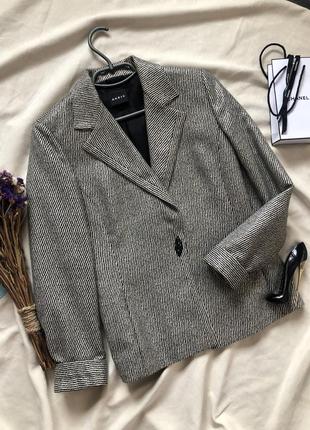 Люксовый брендовый пиджак от akris ( шерсть )1 фото